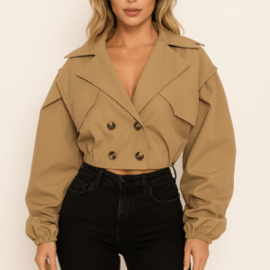 Cropped Trench Coat