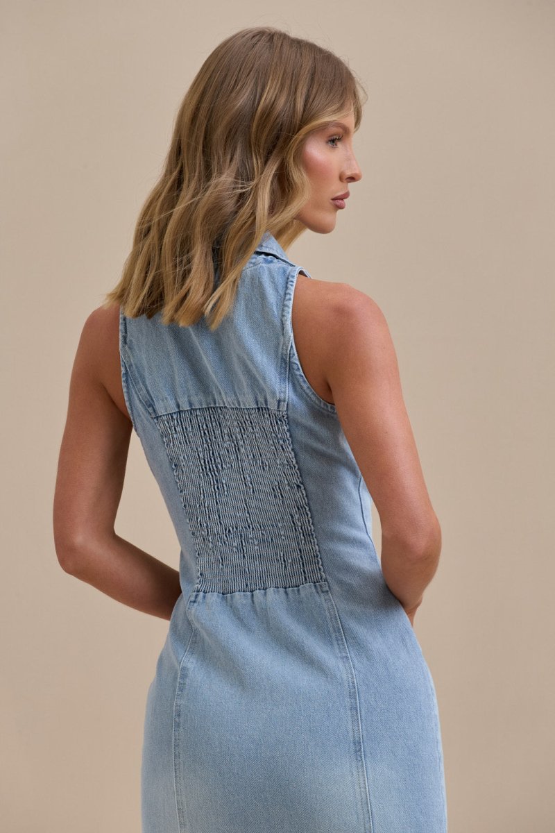 ✦ Dakota Button-Down Denim Maxi Dress - Image 2