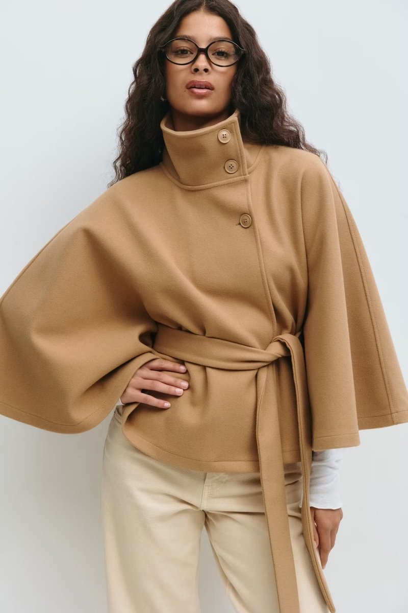 ✦ Élodie Belted Cape Coat - Image 8