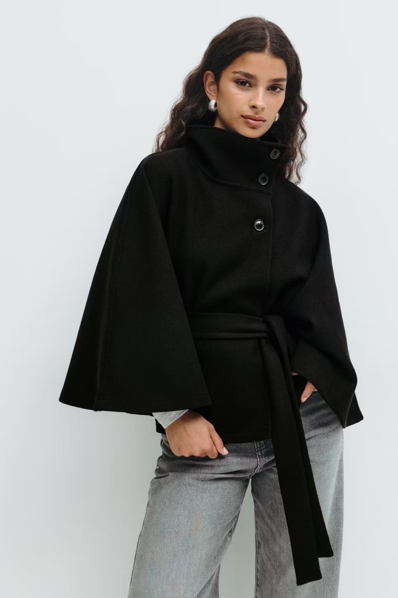 ✦ Élodie Belted Cape Coat - Image 7
