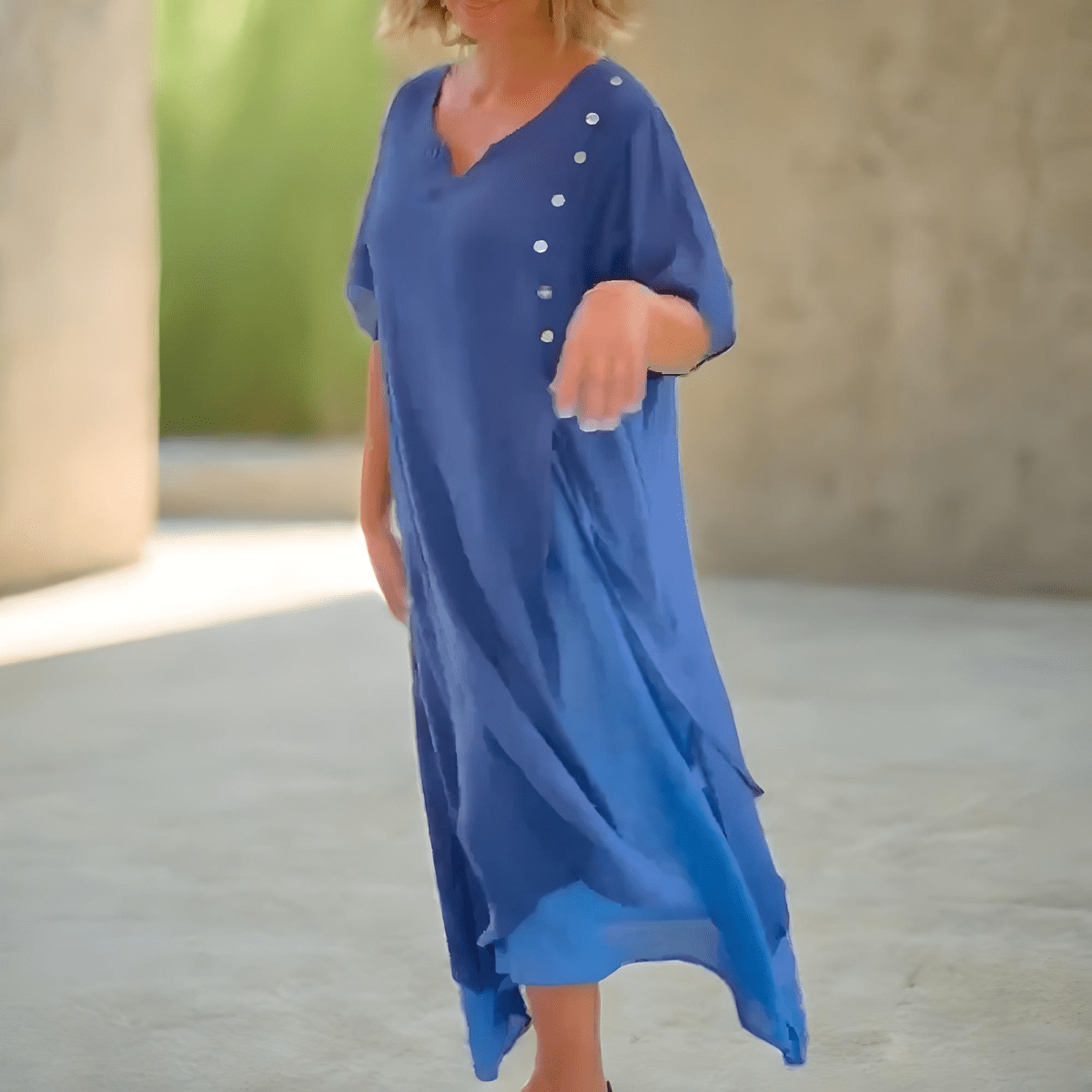 Rosalie | Classic Solid Colour Maxi Dress - Image 4