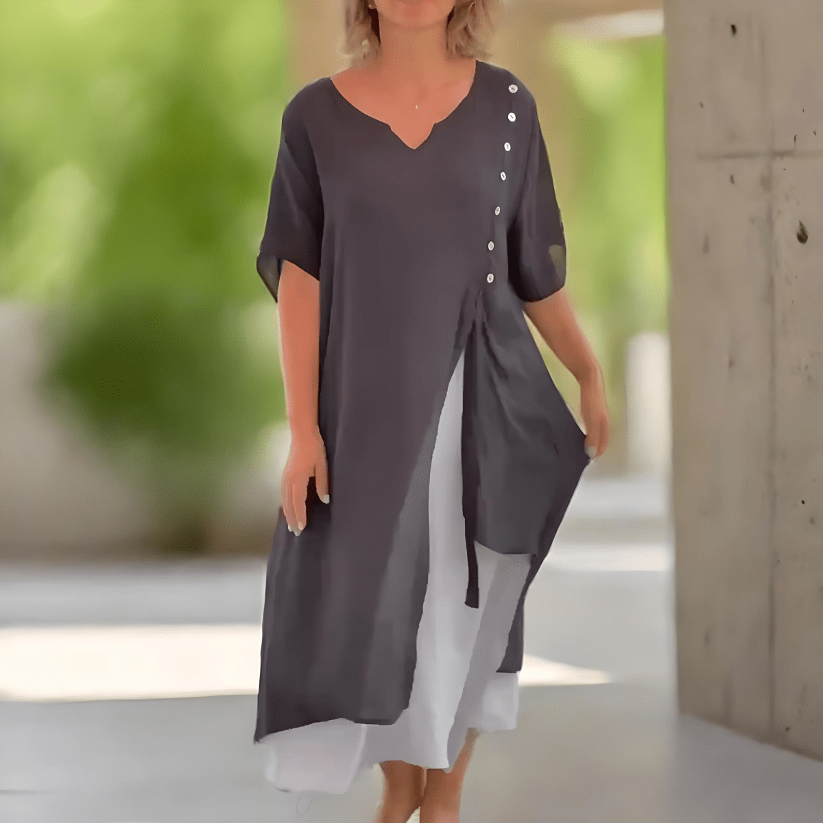 Rosalie | Classic Solid Colour Maxi Dress - Image 8