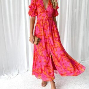 Dakota - V-Neck Floral Dress