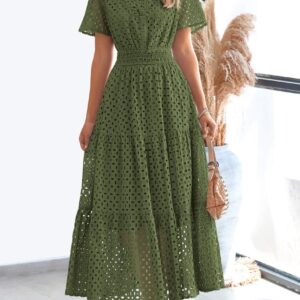 Lina Eyelet Elegance Summer Dress