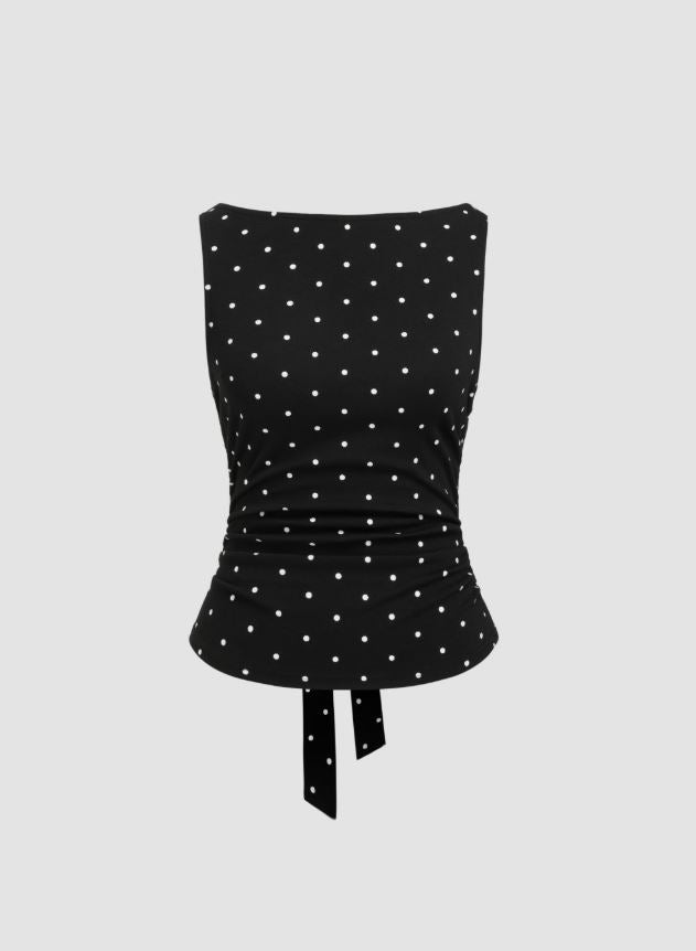 ✦ Liora Polka Tie-Back Top - Image 3
