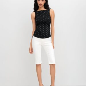 ✦ Liora Polka Tie-Back Top