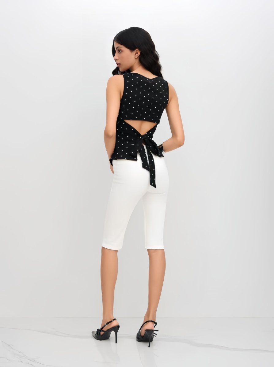 ✦ Liora Polka Tie-Back Top - Image 2