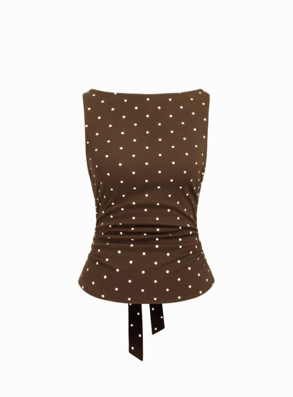 ✦ Liora Polka Tie-Back Top - Image 4