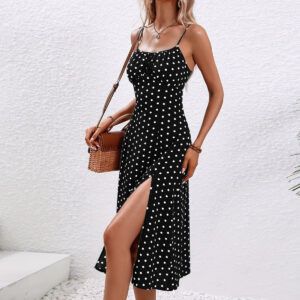 Quenby – Polka Dot Midi Dress