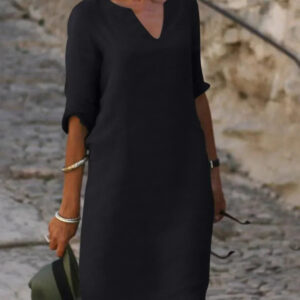 Chelsea - Casual V-Neck Dress